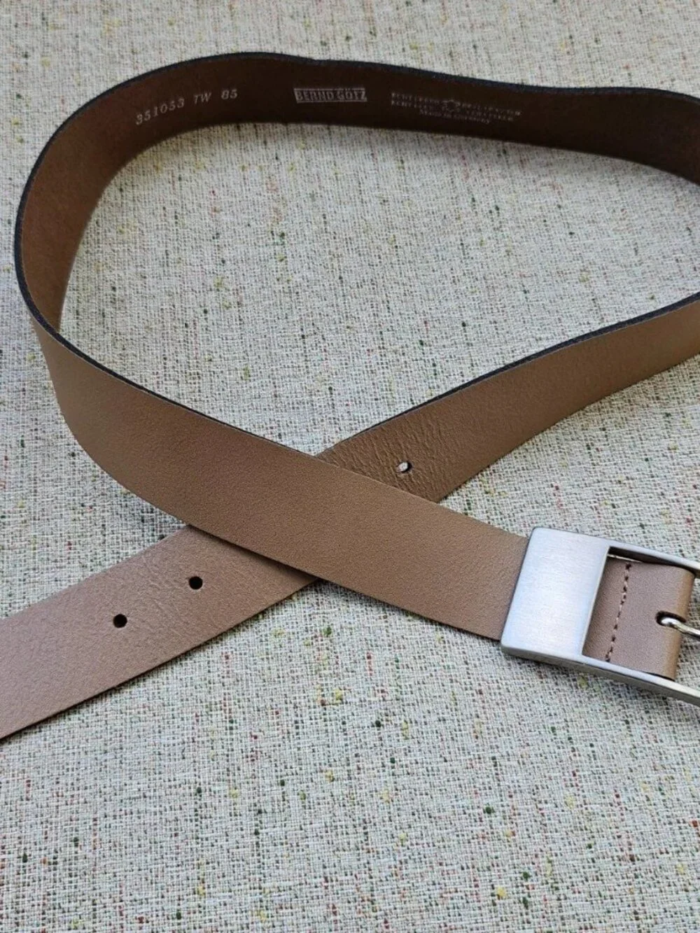 Vintage BERND GOTZ Belt Genuine Leather German Made Unisex Waistband Siz
